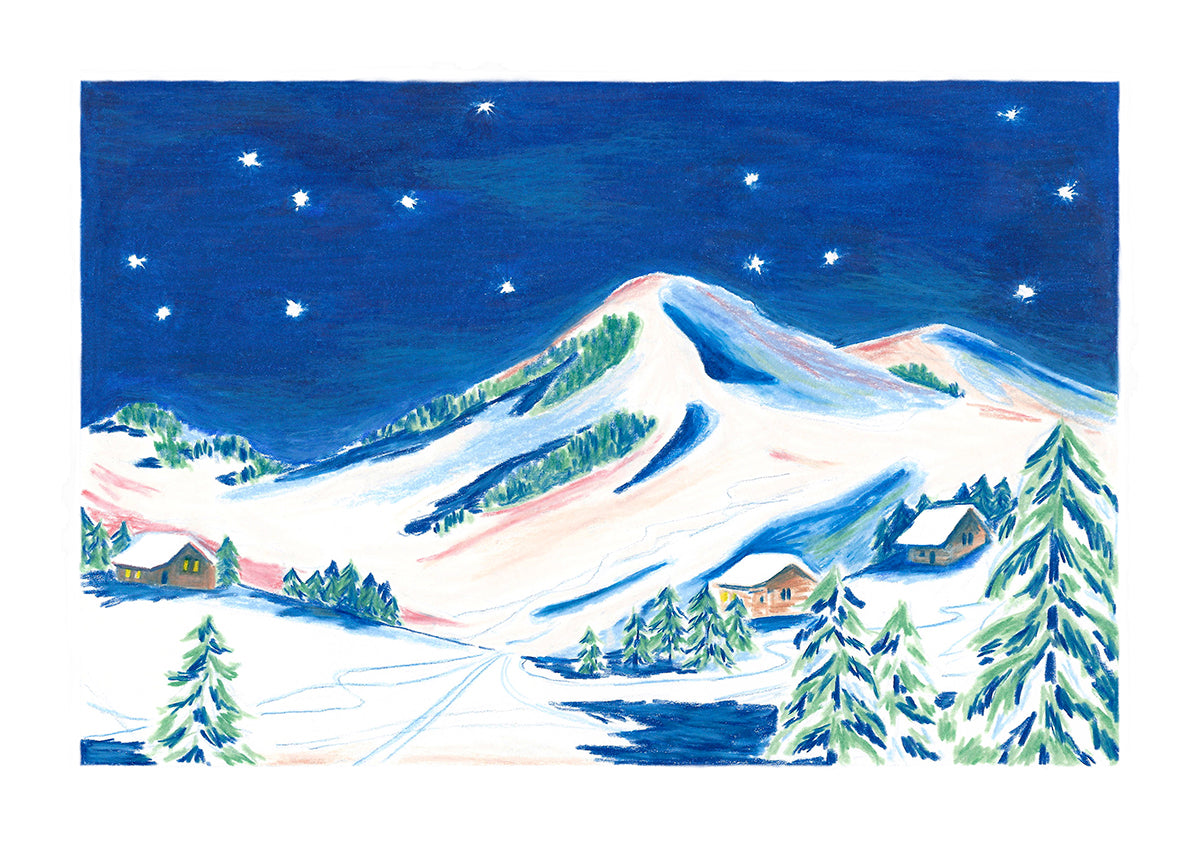 Dans le bleu parfait de la nuit