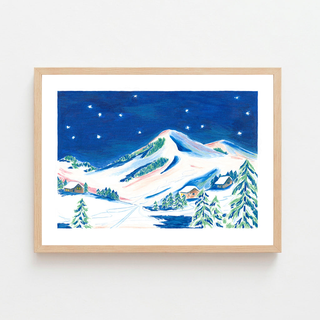 Dans le bleu parfait de la nuit